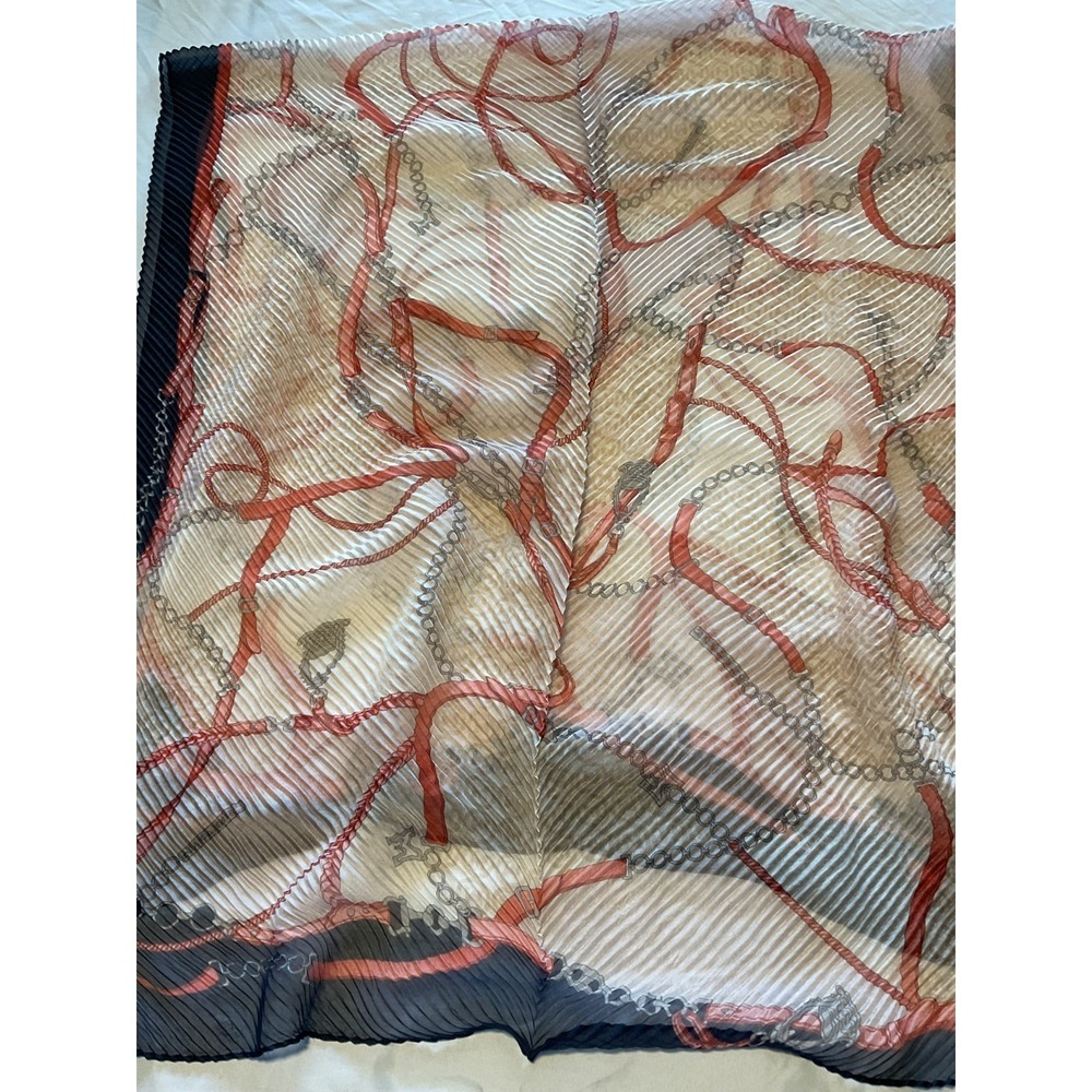 Women Scarf 34" X 70" Rectangular Vintage VTG